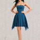 Shaniya A-line Straight Asymmetrical Chiffon Homecoming Dress DLP0025721