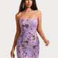 Hortensia Bodycon Scoop Mini Lace Floral Homecoming Dress With Sequins Embroidered DLP0025660