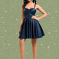 Sylvia A-line Sweetheart Short Satin Homecoming Dress With Pleated DLP0025673