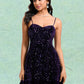 Uerica A-line Sweetheart Short Sequin Homecoming Dress DLP0025649