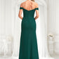 Kamari A-line Off the Shoulder Floor-Length Chiffon Bridesmaid Dress DLP0025744