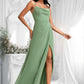 Kamari A-line Cowl Floor-Length Chiffon Bridesmaid Dress DLP0025741