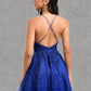 Skye A-line Scoop Short Tulle Lace Homecoming Dress With Sequins DLP0025688