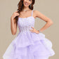 Madison Ball-Gown/Princess Sweetheart Short Tulle Homecoming Dress DLP0025677