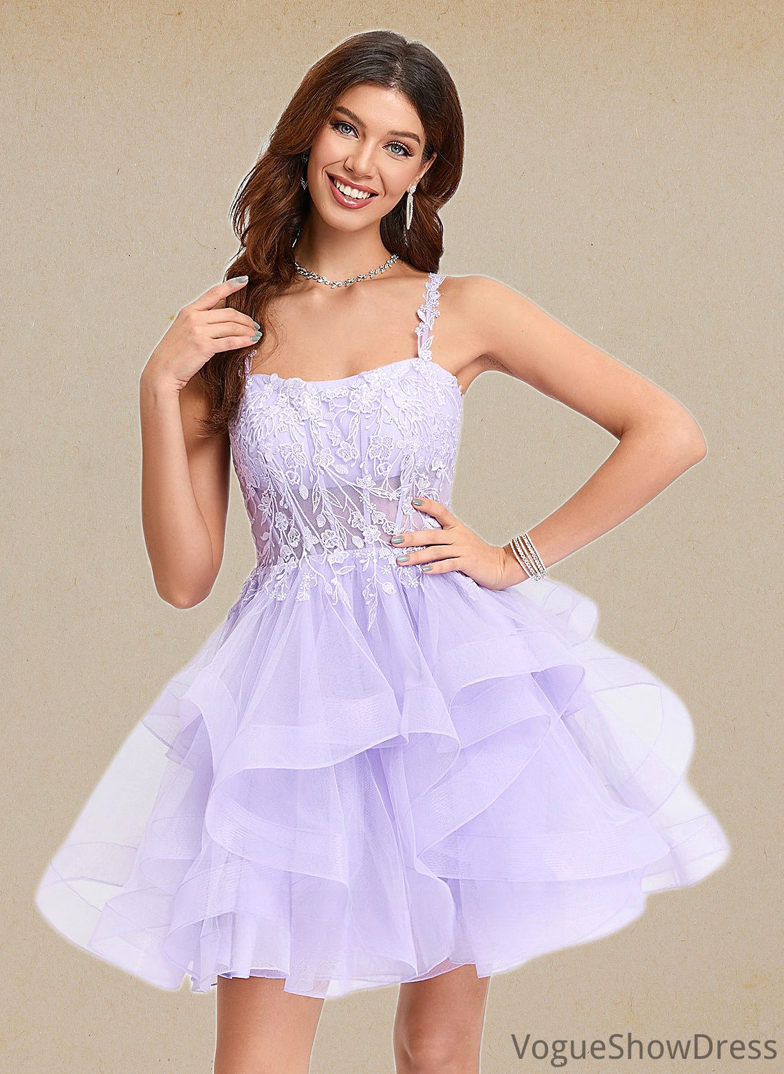 Madison Ball-Gown/Princess Sweetheart Short Tulle Homecoming Dress DLP0025677