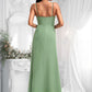 Kamari A-line Cowl Floor-Length Chiffon Bridesmaid Dress DLP0025741