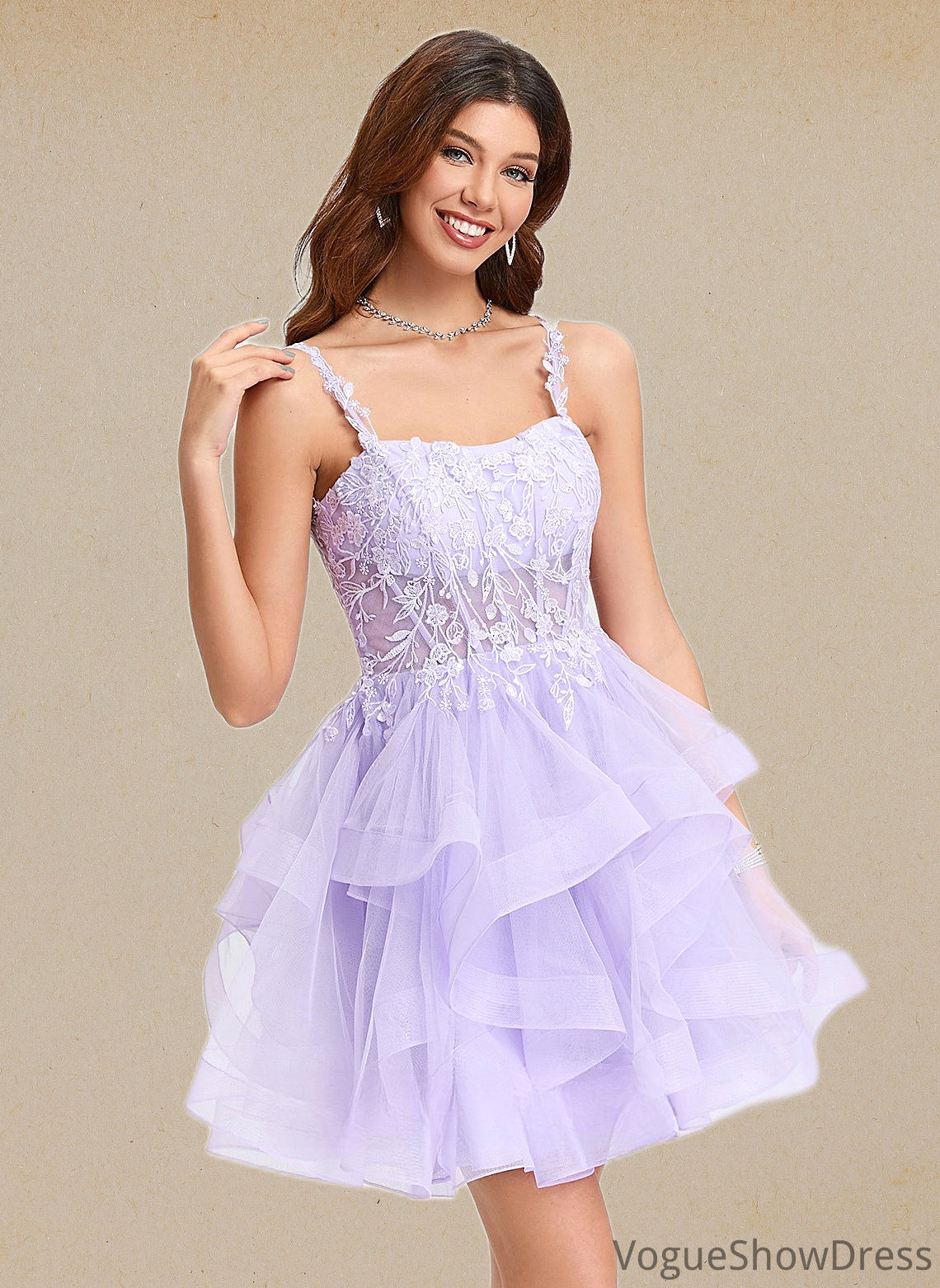 Madison Ball-Gown/Princess Sweetheart Short Tulle Homecoming Dress DLP0025677