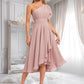 Kitty A-line One Shoulder Asymmetrical Chiffon Bridesmaid Dress With Ruffle DLP0025819