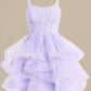 Madison Ball-Gown/Princess Sweetheart Short Tulle Homecoming Dress DLP0025677