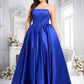 Marilyn Ball-Gown/Princess Straight Floor-Length Satin Prom Dresses DLP0025831