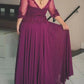 Monica A-Line/Princess Chiffon Applique Scoop 3/4 Sleeves Floor-Length Mother of the Bride Dresses DLP0020289