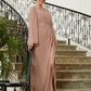 Camryn A-Line/Princess Chiffon Applique V-neck Long Sleeves Floor-Length Mother of the Bride Dresses DLP0020313