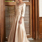 Celeste A-Line/Princess Elastic Woven Satin Ruched V-neck 3/4 Sleeves Ankle-Length Mother of the Bride Dresses DLP0020362