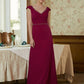 Paola Sheath/Column Stretch Crepe Beading V-neck Sleeveless Floor-Length Mother of the Bride Dresses DLP0020330