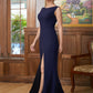 Desirae Sheath/Column Stretch Crepe Scoop Sleeveless Floor-Length Mother of the Bride Dresses DLP0020361