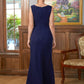 Desirae Sheath/Column Stretch Crepe Scoop Sleeveless Floor-Length Mother of the Bride Dresses DLP0020361