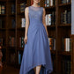 Nayeli A-Line/Princess Chiffon Applique Scoop Sleeveless Asymmetrical Mother of the Bride Dresses DLP0020257