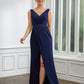 Naomi Sheath/Column Stretch Crepe Ruched V-neck Sleeveless Floor-Length Mother of the Bride Dresses DLP0020258