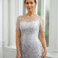 Francesca A-Line/Princess Tulle Ruched Bateau Short Sleeves Ankle-Length Mother of the Bride Dresses DLP0020261