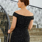 Amelia Sheath/Column Tulle Beading Off-the-Shoulder Sleeveless Floor-Length Mother of the Bride Dresses DLP0020249