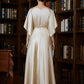 Lois A-Line/Princess Silk like Satin Ruched Scoop 1/2 Sleeves Ankle-Length Mother of the Bride Dresses DLP0020243