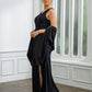 Trudie Sheath/Column Jersey Ruched V-neck Sleeveless Floor-Length Mother of the Bride Dresses DLP0020246