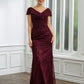 Jessie Sheath/Column Lace Ruched V-neck Short Sleeves Floor-Length Mother of the Bride Dresses DLP0020246