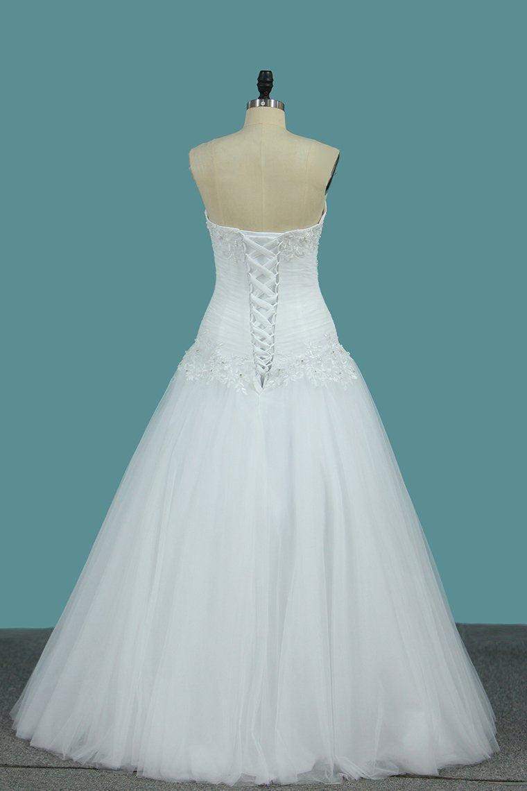 Wedding Dresses Sweetheart With Jacket Tulle With Beads And Ruffles