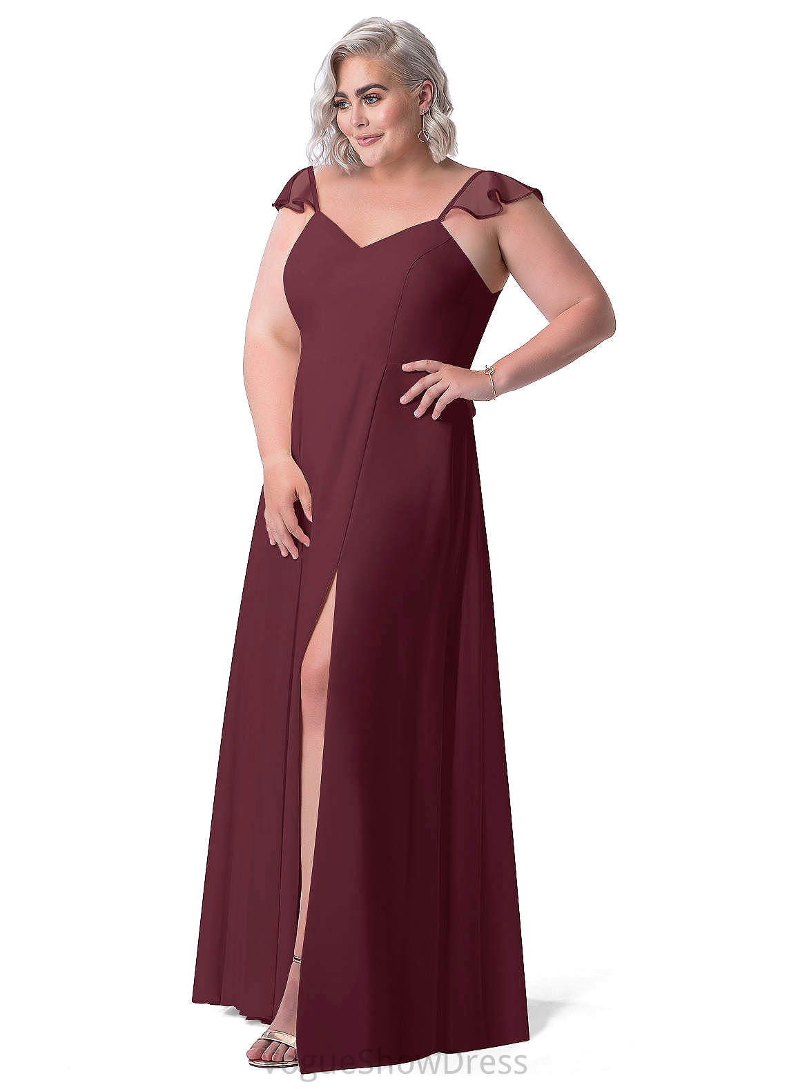 Harmony Natural Waist Trumpet/Mermaid Sleeveless Floor Length Scoop Bridesmaid Dresses