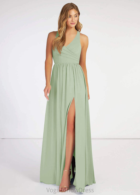 Marisa Sleeveless Natural Waist Floor Length Trumpet/Mermaid One Shoulder Bridesmaid Dresses