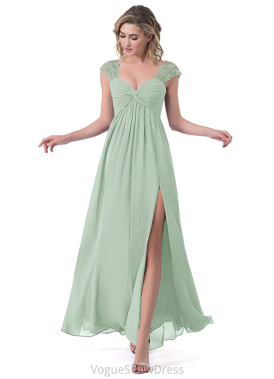 Amaya Floor Length Sleeveless Trumpet/Mermaid Natural Waist Scoop Bridesmaid Dresses