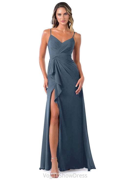 Sloane Scoop Floor Length Sleeveless Natural Waist A-Line/Princess Bridesmaid Dresses