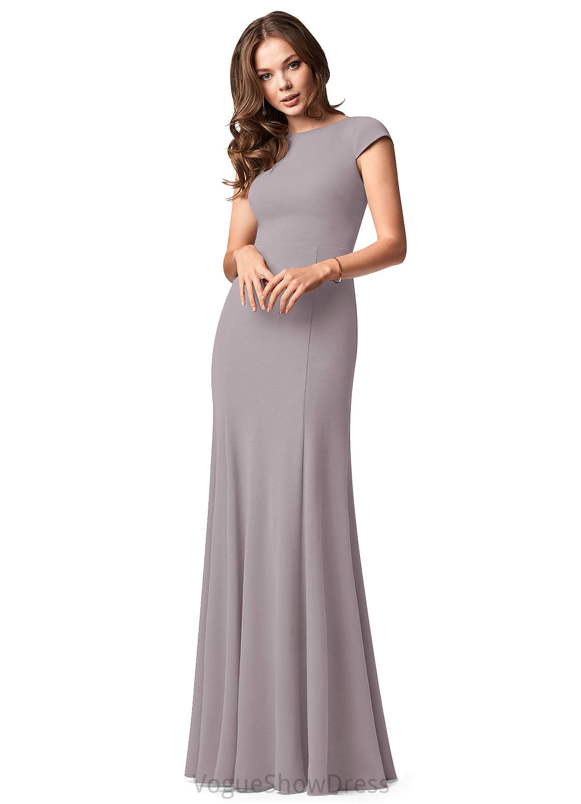 Tia A-Line/Princess Sleeveless Spaghetti Staps Floor Length Natural Waist Bridesmaid Dresses