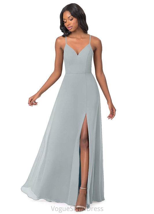 Parker Scoop Floor Length Sleeveless Natural Waist Trumpet/Mermaid Bridesmaid Dresses