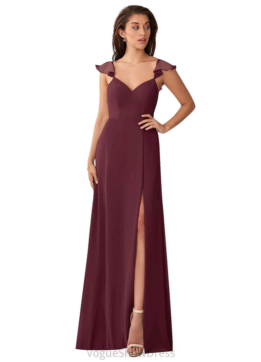 Harmony Natural Waist Trumpet/Mermaid Sleeveless Floor Length Scoop Bridesmaid Dresses