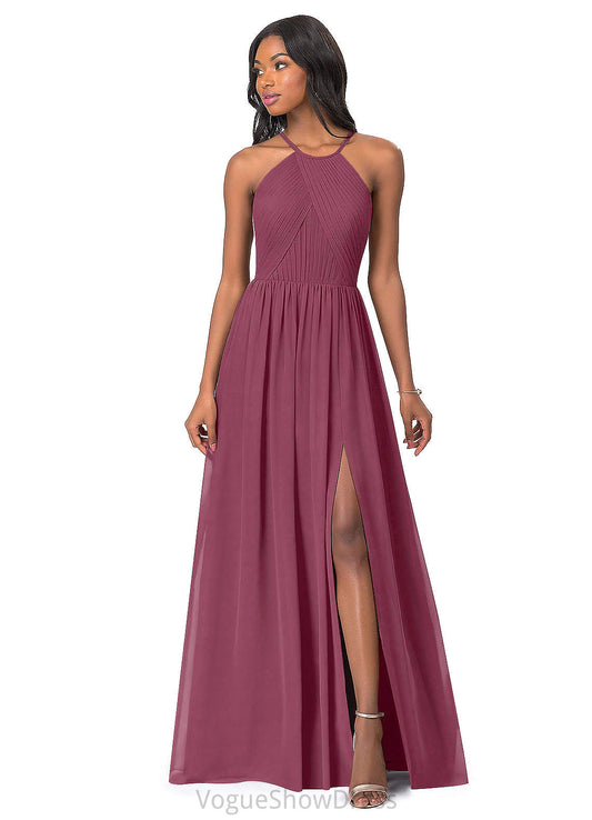 Zaria V-Neck Natural Waist Sleeveless High Low A-Line/Princess Bridesmaid Dresses