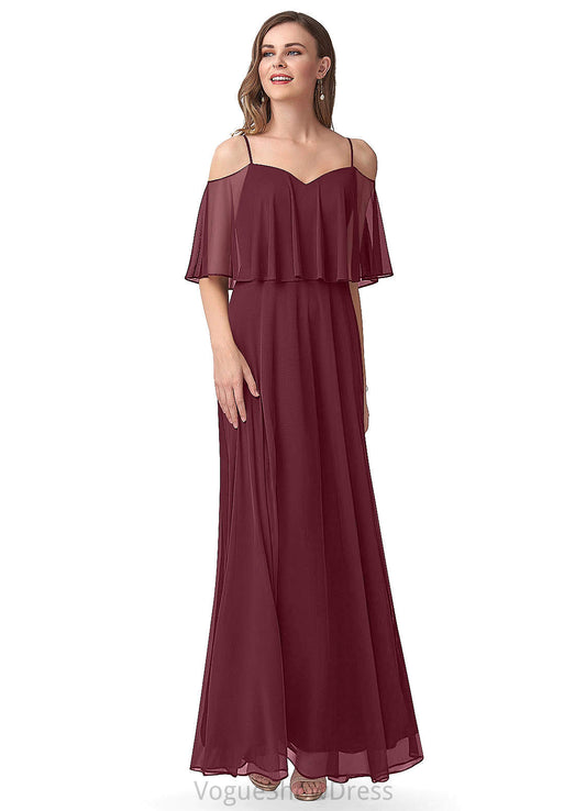 Zara V-Neck Empire Waist A-Line/Princess Floor Length Sleeveless Bridesmaid Dresses