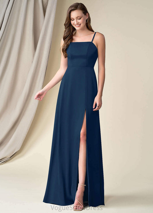 Tara Natural Waist A-Line/Princess V-Neck Sleeveless Floor Length Bridesmaid Dresses