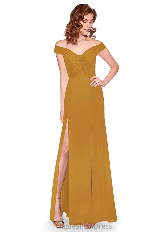 Taylor Floor Length Sleeveless A-Line/Princess V-Neck Natural Waist Bridesmaid Dresses