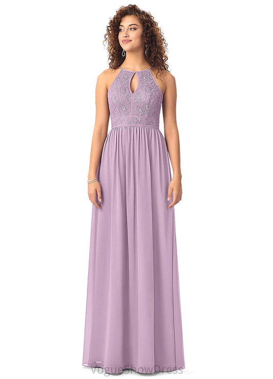 Willa Sleeveless V-Neck A-Line/Princess Empire Waist Floor Length Bridesmaid Dresses