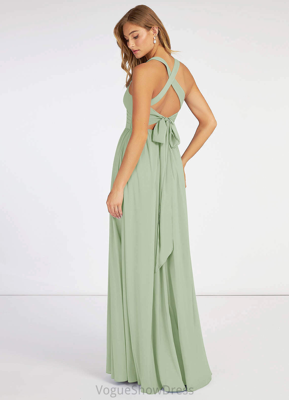 Marisa Sleeveless Natural Waist Floor Length Trumpet/Mermaid One Shoulder Bridesmaid Dresses