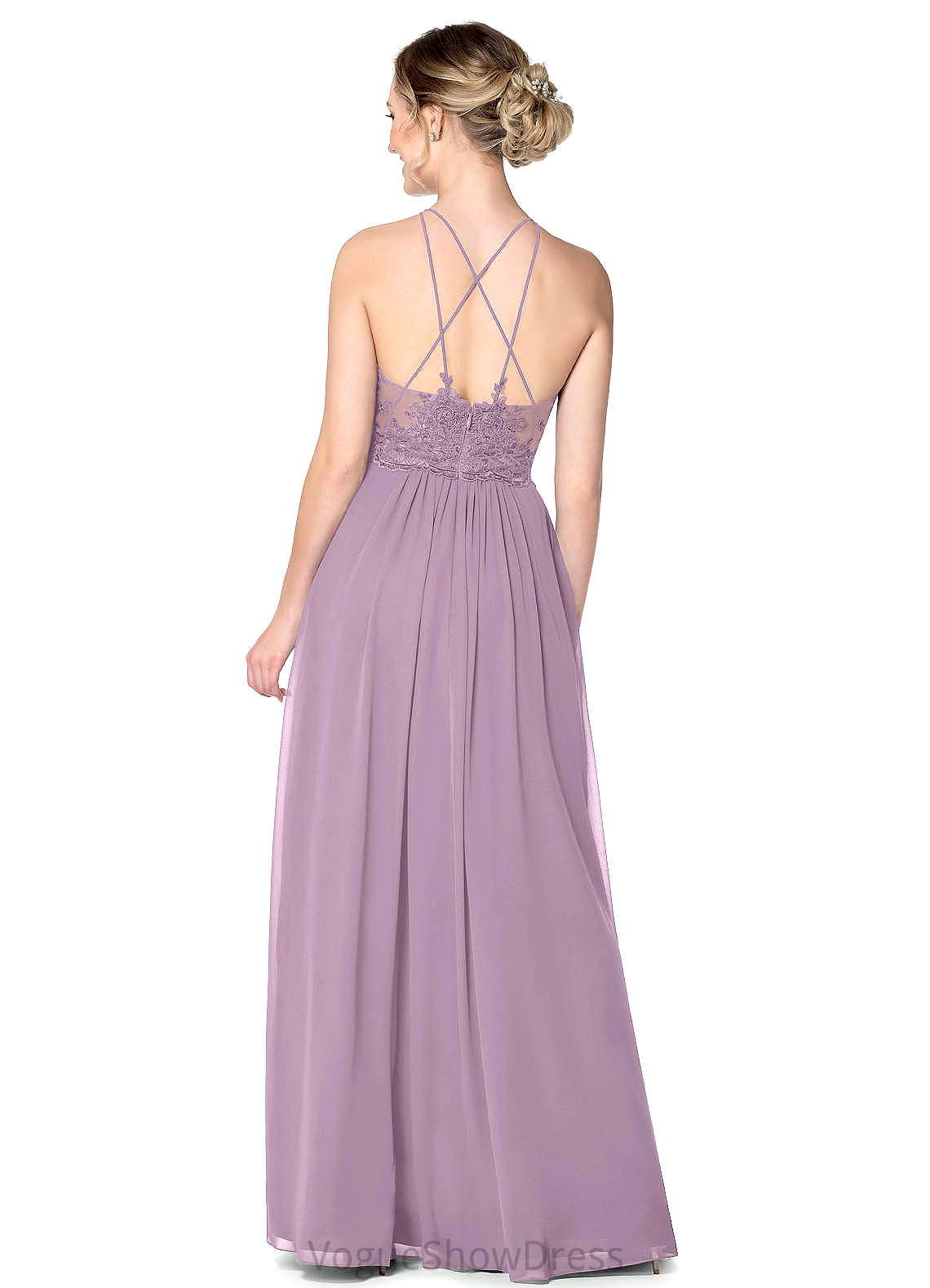 Tabitha Sleeveless Straps A-Line/Princess Natural Waist Floor Length Bridesmaid Dresses