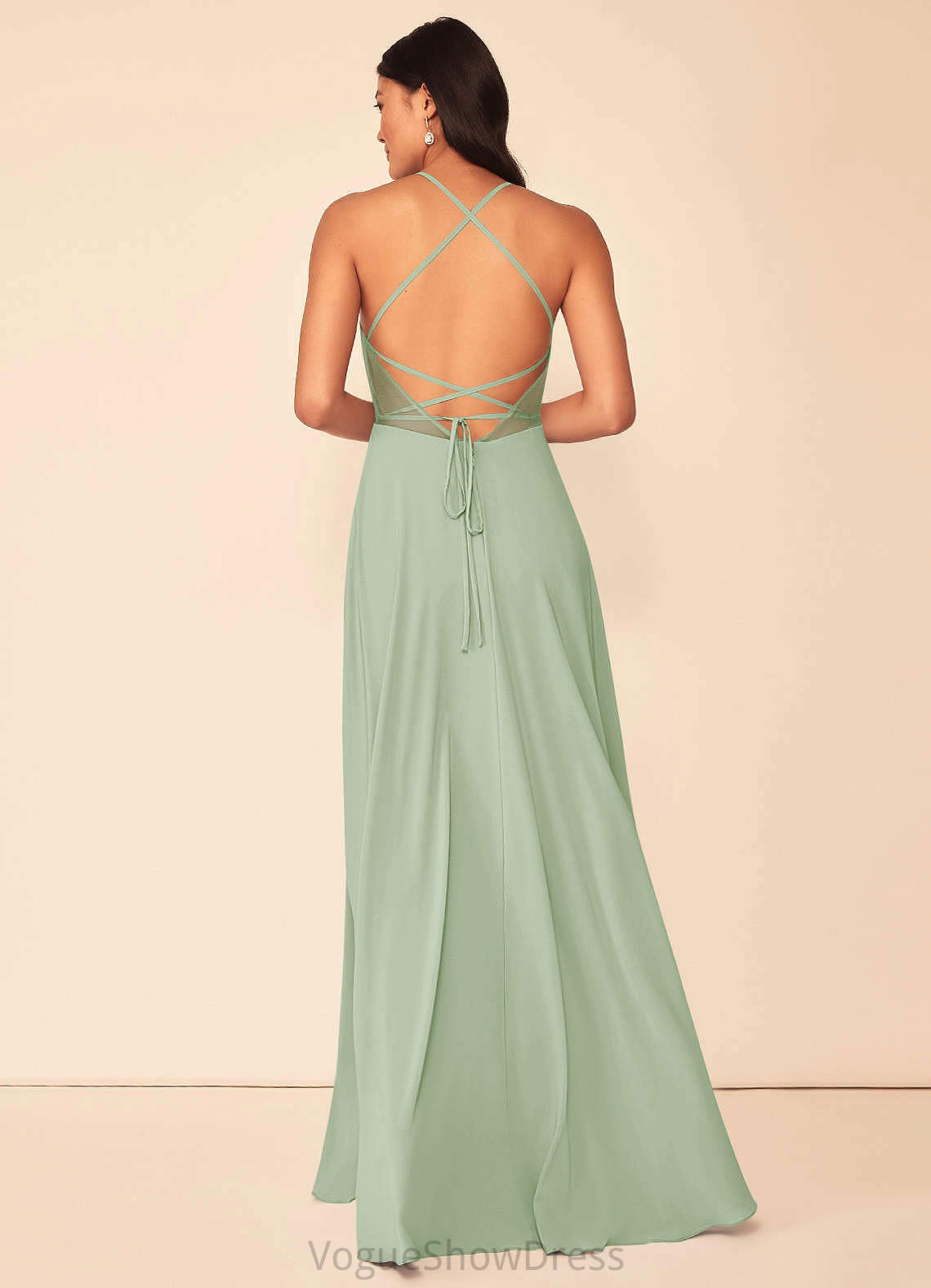 Taylor Scoop Floor Length Sleeveless A-Line/Princess Natural Waist Bridesmaid Dresses