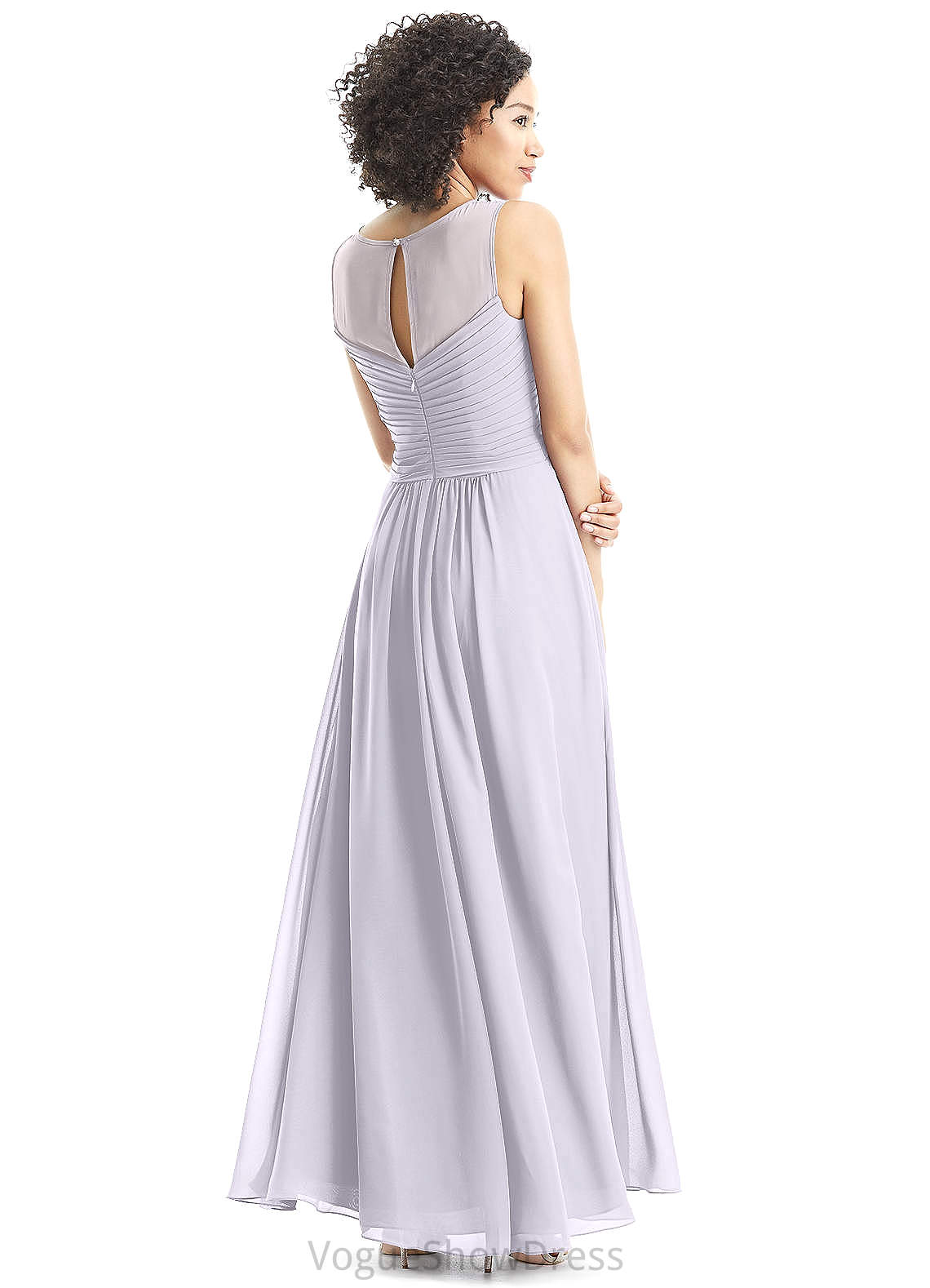 Sydney Sleeveless A-Line/Princess Floor Length V-Neck Natural Waist Bridesmaid Dresses