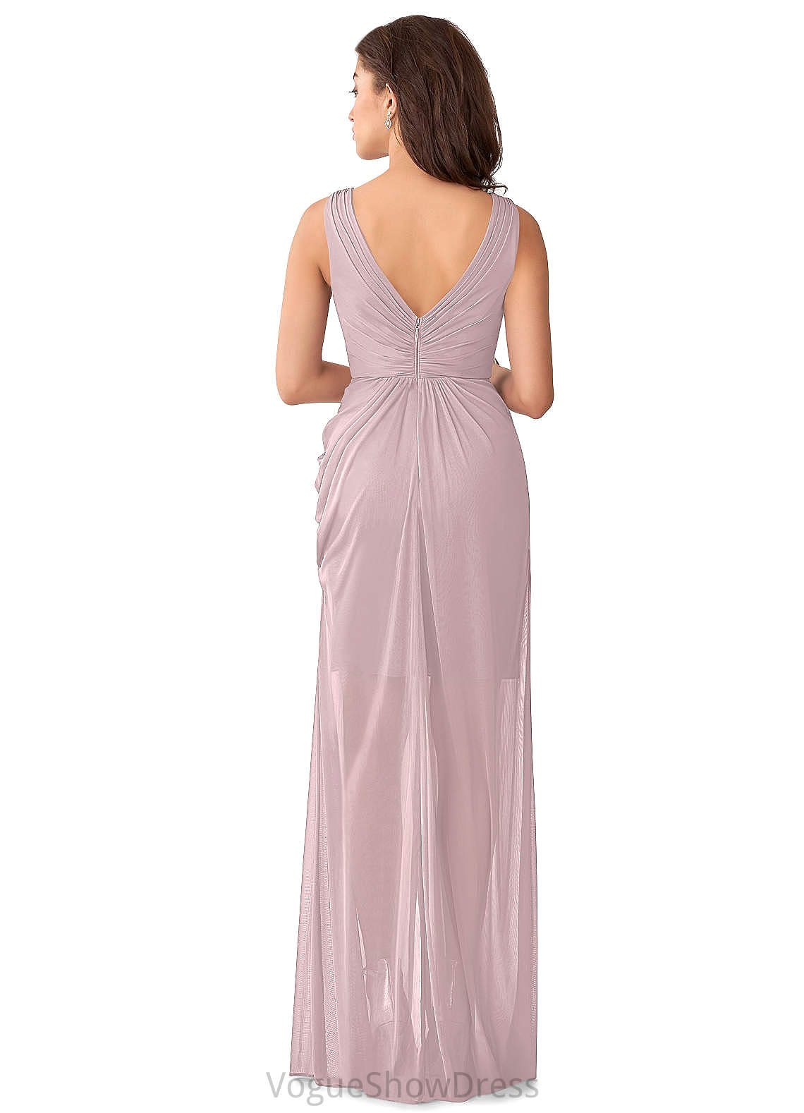 Taliyah Scoop Floor Length Sleeveless A-Line/Princess Natural Waist Bridesmaid Dresses