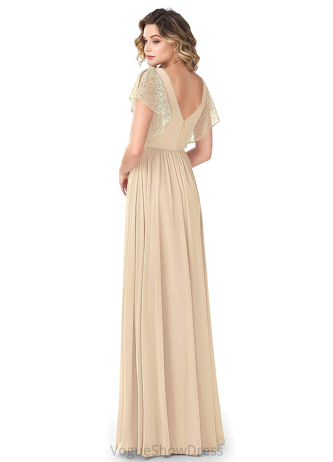 Taniya Natural Waist Sleeveless A-Line/Princess Floor Length One Shoulder Bridesmaid Dresses