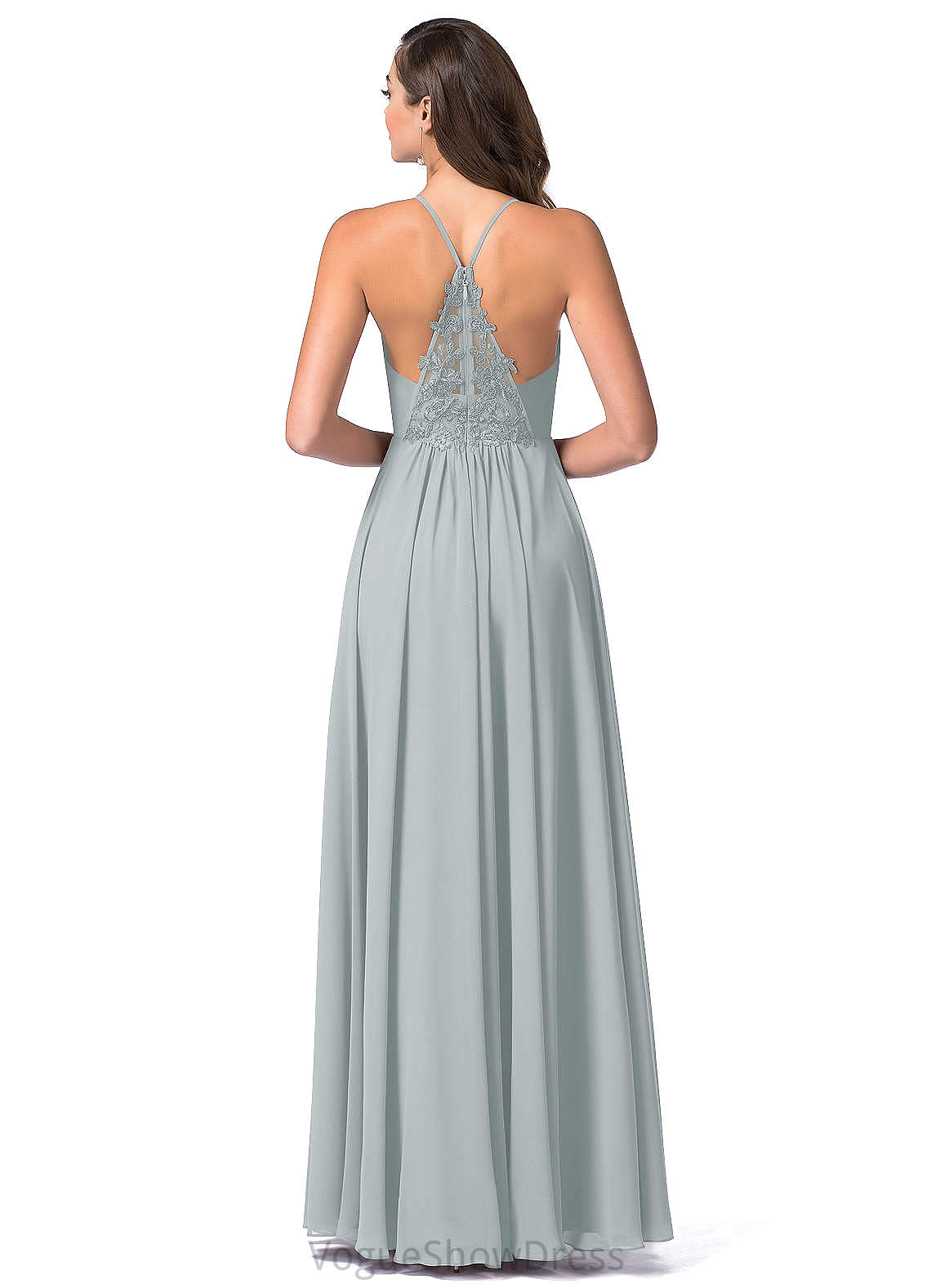 Tiara Sleeveless Empire Waist A-Line/Princess Spaghetti Staps Floor Length Bridesmaid Dresses