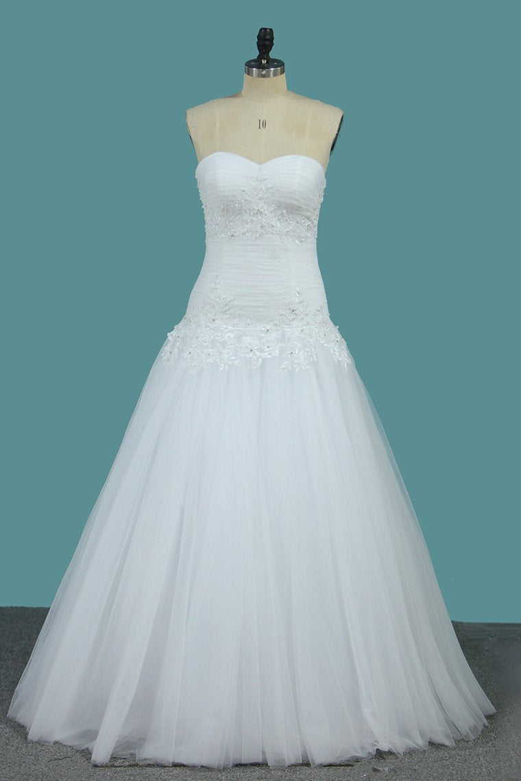 Wedding Dresses Sweetheart With Jacket Tulle With Beads And Ruffles