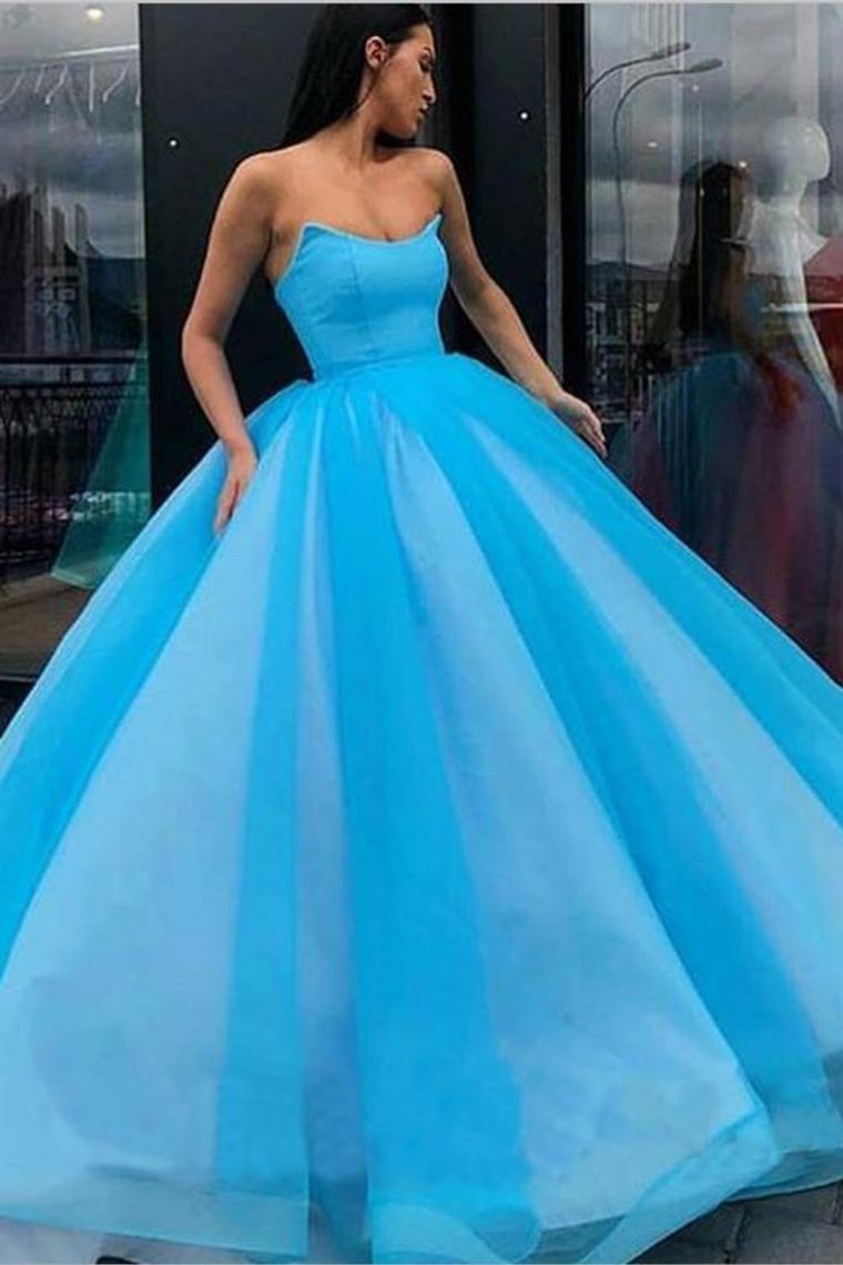 Ball Gown Sweetheart Prom Dress, Princess Floor Length Tulle Quinceanera Dresses