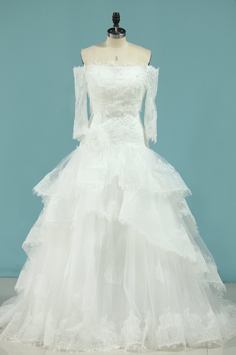 Wedding Dresses Mermaid Sweetheart Tulle With Applique